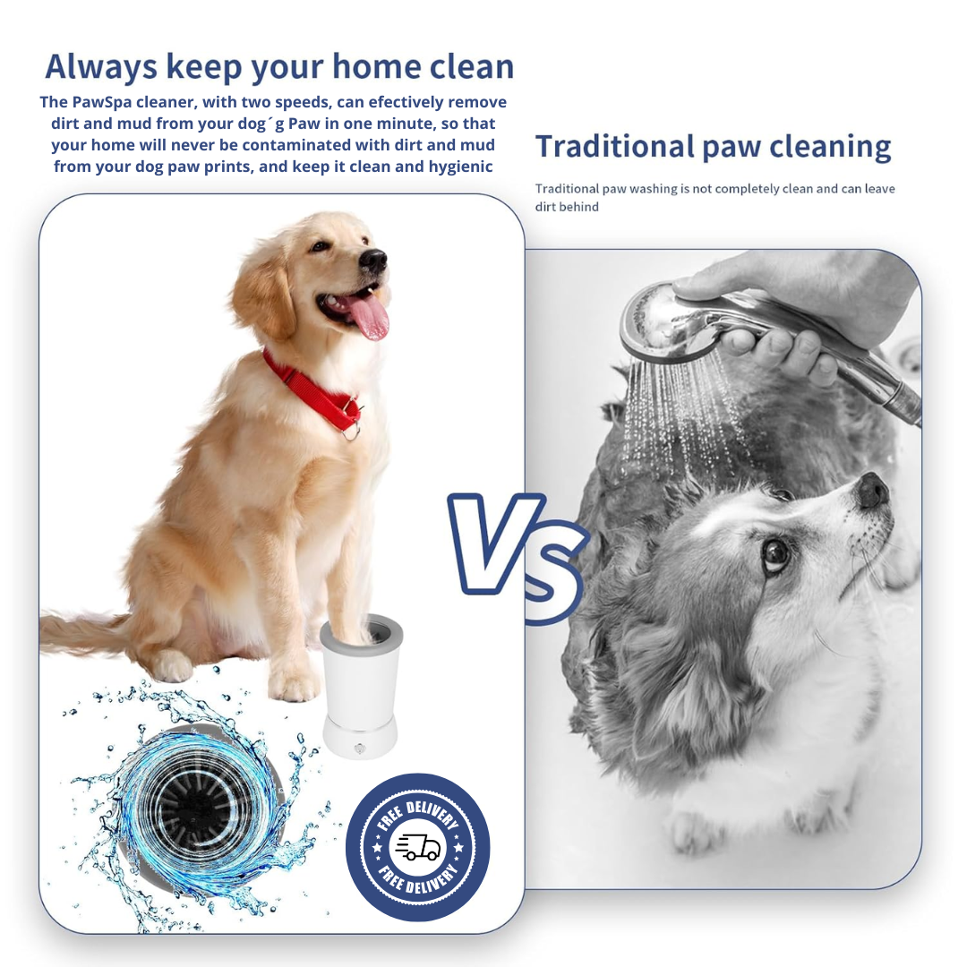 🐾 PawSpa™ Pro — Electric Dog Paw Cleaner & Massager