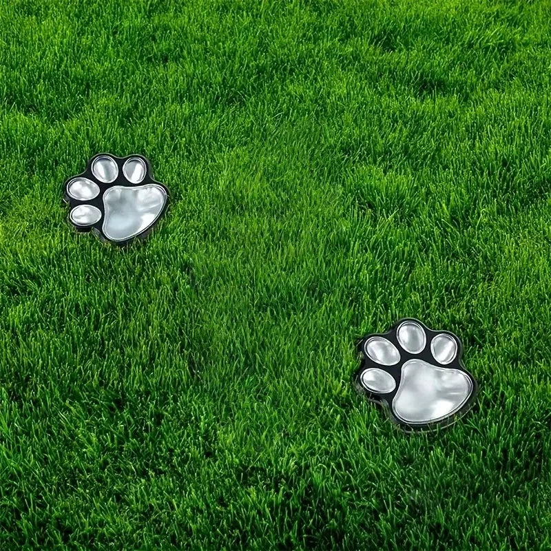 Solar Paw Print Garden Lights (4 Pcs)